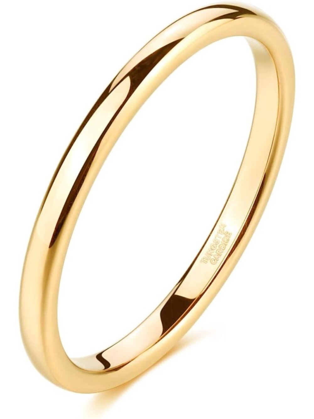 Tungsten Wedding Band Ring for Men & Women - 2mm, 4mm, 6mm, 8mm Sizes Available